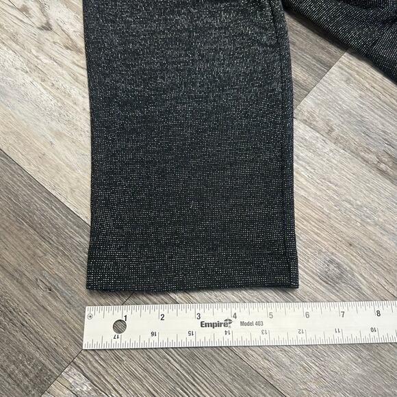 NWT Banana Republic Black Gray Womens 6 Sleeveless Straight Leg Glitter Jumpsuit - Picture 13 of 14